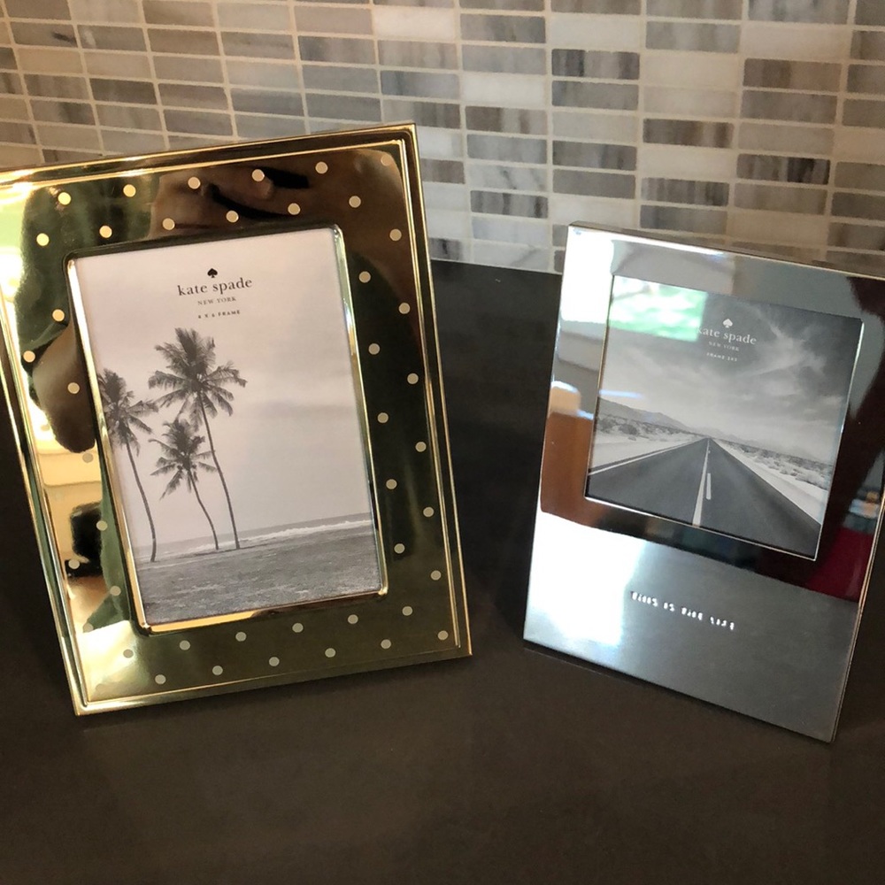 Two Kate Spade Wedding Photo Frames